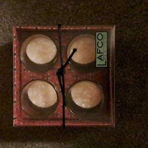 NEW TEA LIGHTS/ CANDLES, CITRON VERBENA SCENTED, Set of 4